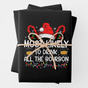 Hoja De Papel De Regalo Lo Más Probable Es Que Beban A Todos Los Navidades