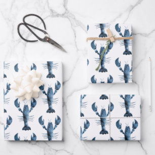 Hoja De Papel De Regalo Lobster azul acuático moderno