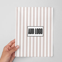 Hoja De Papel De Regalo Logotipo de negocios de las franjas Minimalistas d
