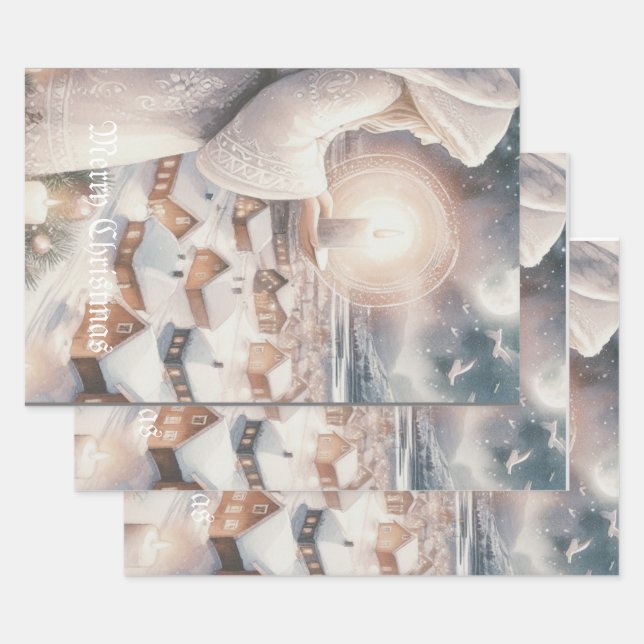 Hoja De Papel De Regalo Los ángeles te vigilan (Set)