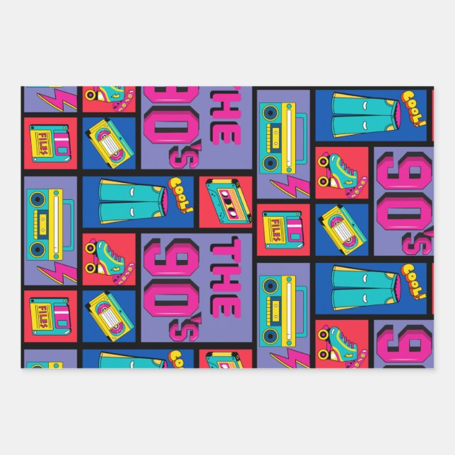 Hoja De Papel De Regalo Los años 90 (Anverso)