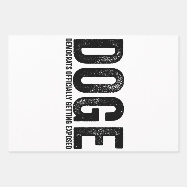 Hoja De Papel De Regalo Los demócratas quedan oficialmente expuestos (Anverso)