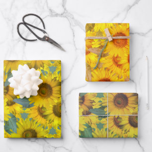 Hoja De Papel De Regalo ¡Los girasoles!