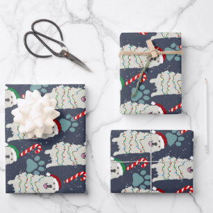 Hoja De Papel De Regalo Los grandes Pirineos navidades