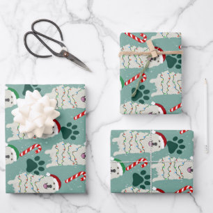 Hoja De Papel De Regalo Los grandes Pirineos navidades