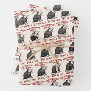 Hoja De Papel De Regalo Los Horrores Persisten, Pero Yo También