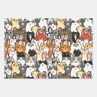 Hoja De Papel De Regalo Los mejores amigos Mascotas gatos y perros entrega