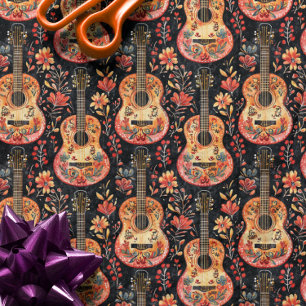 Hoja De Papel De Regalo Los Muertos Día de los Muertos Floral