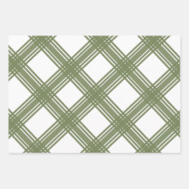 Hoja De Papel De Regalo Los Navidades de los granjeros blanden verde