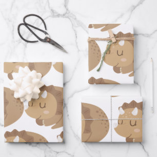 Hoja De Papel De Regalo Los niños adoran dinosaurio