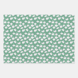 Hoja De Papel De Regalo ¡Los pavos graciosos y la Navidad en la granja!