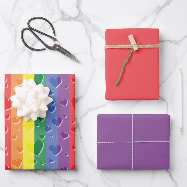 Hoja De Papel De Regalo Love Is Love (Anverso)