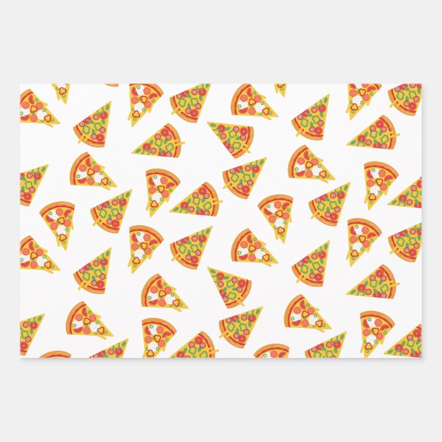Hoja De Papel De Regalo Love Pizza (Anverso)