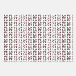 Hoja De Papel De Regalo Love Shamrock Plaid Red Blue Tartan Pattern