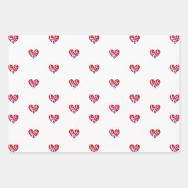 Hoja De Papel De Regalo Lover's Heart® Love You Wrapping Paper