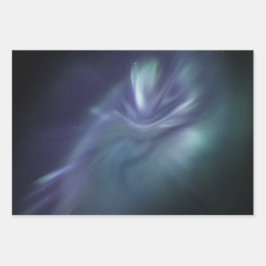 Hoja De Papel De Regalo Luces boreales
