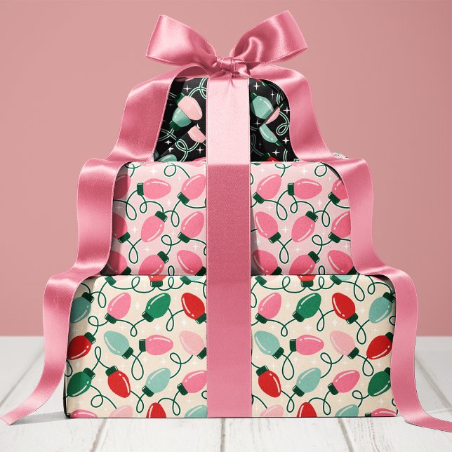 Hoja De Papel De Regalo Luces de los Navidades retro (Subido por el creador)