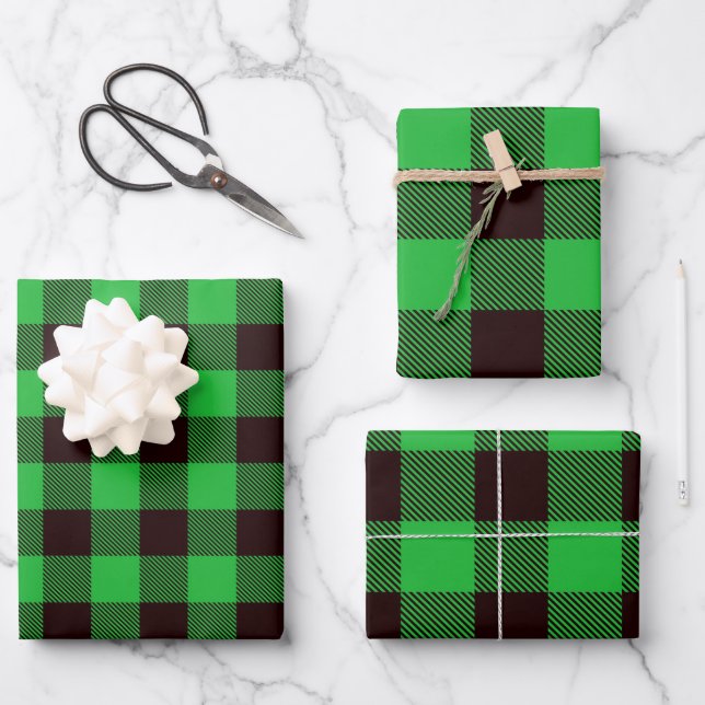 Hoja De Papel De Regalo Lumberjack Plaid (Anverso)