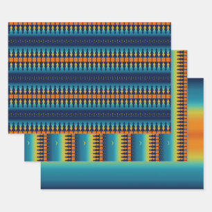 Hoja De Papel De Regalo Luna de Pines del Suroeste