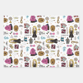 Hoja De Papel De Regalo Luna Lovegood Mágica Acuarela