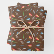 Lures de pesca en marrón oscuro