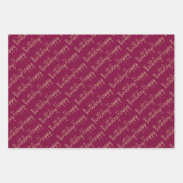 Hoja De Papel De Regalo Luxe Red