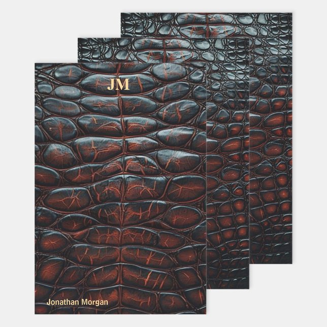 Hoja De Papel De Regalo Luxury Executive Monogram Premium Leather  (Subido por el creador)