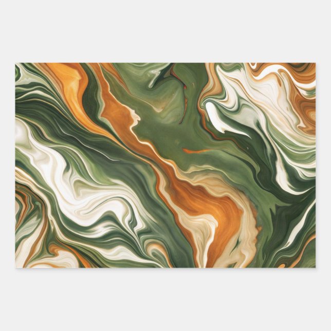 Hoja De Papel De Regalo Mable Green (Anverso)