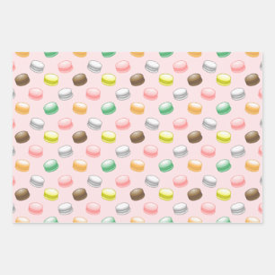 Hoja De Papel De Regalo Macarons Cumpleaños Sweet 16