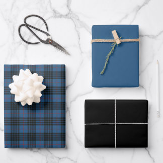 Hoja De Papel De Regalo MacKay Blue Ancient Original Scottish Tartán