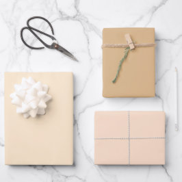 Hoja De Papel De Regalo Madera de Almendro Lisa Marrones Claros 3 Tonos