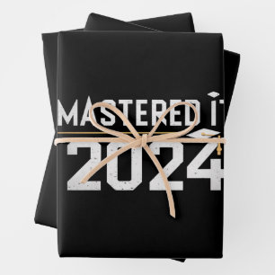 Hoja De Papel De Regalo Maestría Dominada 2024 Máster Universitario