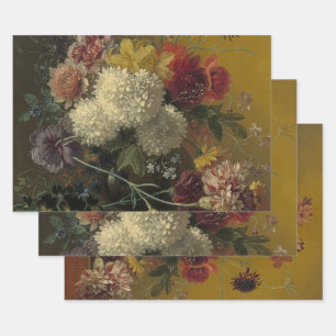 Hoja De Papel De Regalo Maestro Floral Holandés Antiguo Georgius van Os 18