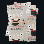 Hoja De Papel De Regalo Magic Show Magician Kids Birthday Custom Name<br><div class="desc">Un adorable espectáculo mágico de diseño de fiestas de cumpleaños para niños magos. Una hermosa magia muestra un diseño temático que se puede personalizar a tus detalles. Favoritos de cumpleaños, decoración y regalos de magia. Perfecto para los amantes de los espectáculos de magia, los magos y los diseños de los...</div>