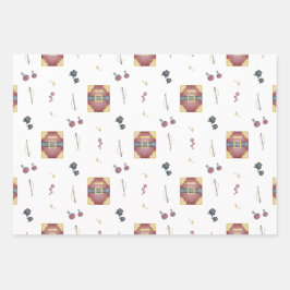 Hoja De Papel De Regalo Magic Spell Books Witchcraft Kids Birthday