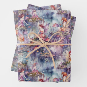 HOJA DE PAPEL DE REGALO MAGICAL FAIRY GARDEN