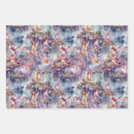 HOJA DE PAPEL DE REGALO MAGICAL FAIRY GARDEN