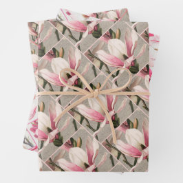 Hoja De Papel De Regalo Magnolia - L. Prang & Co 