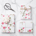 Hoja De Papel De Regalo Magnolia rosa florece en primavera ducha de novias<br><div class="desc">Para la envoltura de regalo de ducha de boda o de novia,  elija entre una selección de hermosos papeles de envoltura en tres colores o patrones diferentes</div>