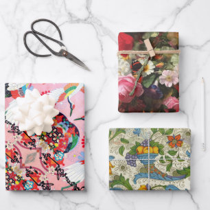 Hoja De Papel De Regalo Mah Jongg Egrets, Positano y Fleuresse