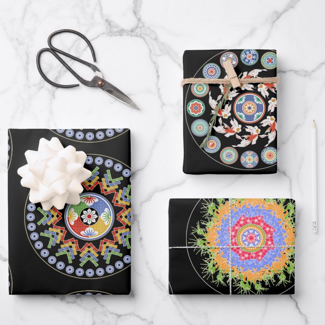 Hoja De Papel De Regalo Mah Jongg Tiles (Anverso)