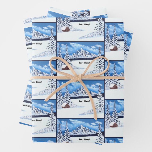 Hoja De Papel De Regalo Maravilla de Invierno (In situ)