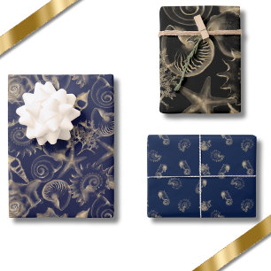 Hoja De Papel De Regalo Marejadas Hipótropo Starfish Elegante Bajo El Mar