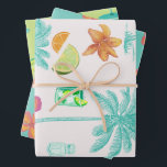 Hoja De Papel De Regalo Margarita Veil Bachelorette Party Ilustrada<br><div class="desc">El fiesta tiene un diseño alegre de "Margarita Veil",  con un vaso de margarita pintado a mano con flores tropicales y acentos de bar. Con su divertida mezcla de tonos verdes y azules,  este diseño es perfecto para novias que aman los tacos,  el tequila y celebran con estilo.</div>