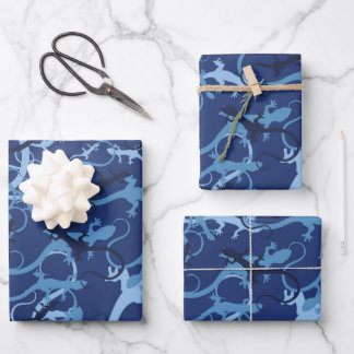 Hoja De Papel De Regalo Margouillats bleus