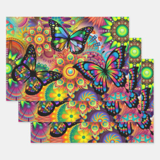 Hoja De Papel De Regalo Mariposa