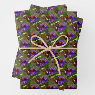 Hoja De Papel De Regalo Mariposa en flor Naturaleza Arte Personalizado