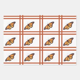 Hoja De Papel De Regalo Mariposa monarca