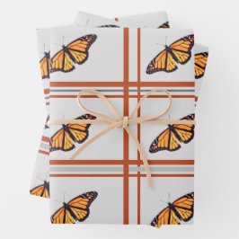 Hoja De Papel De Regalo Mariposa monarca