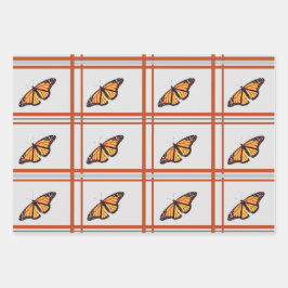 Hoja De Papel De Regalo Mariposa monarca